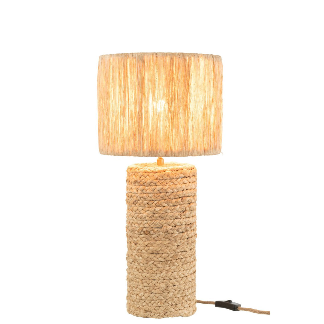 Lampe de table J-Line Feuilles de bananier - jute - naturel