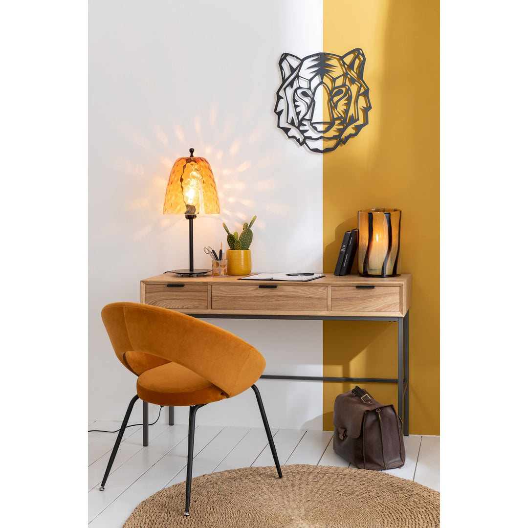 Lampe  de table  Oceane Verre Jaune  metal