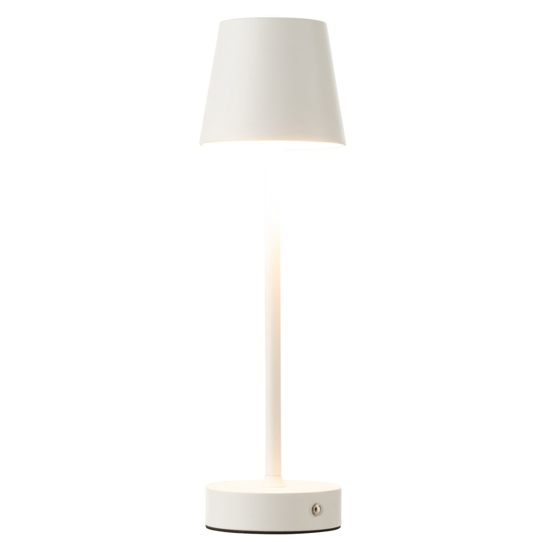 Lampe de table Rechargeable Goa en métal  blanc POUR HORECA