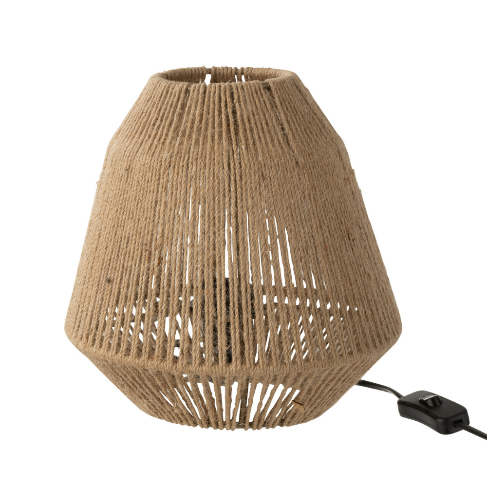 Lampe de table en Jute  Beige