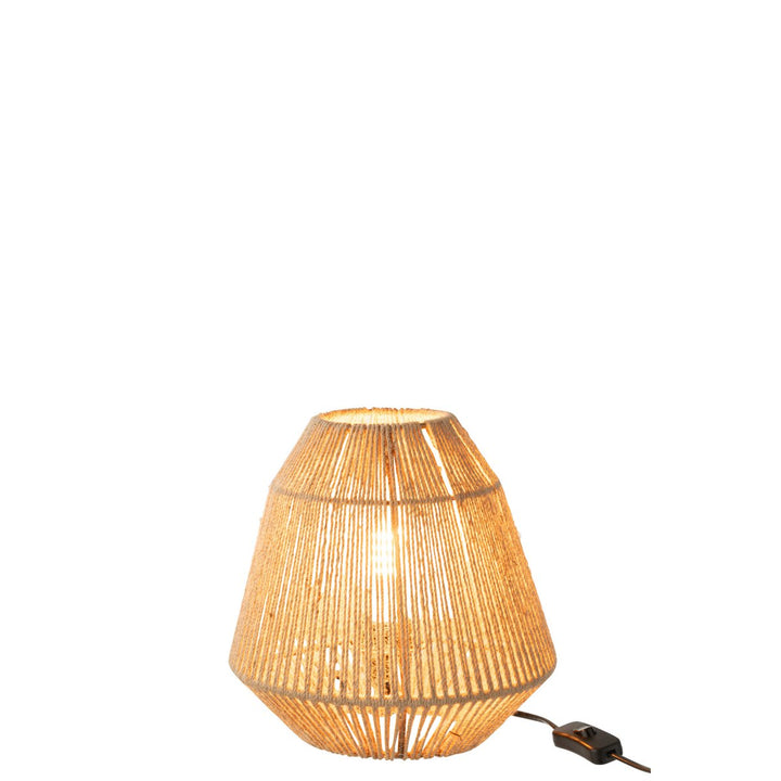 Lampe de table en Jute  Beige