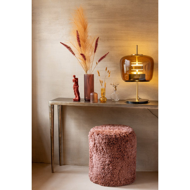Lampe de table  en Verre marron avec  Lumières LED SUPER DECORATION
