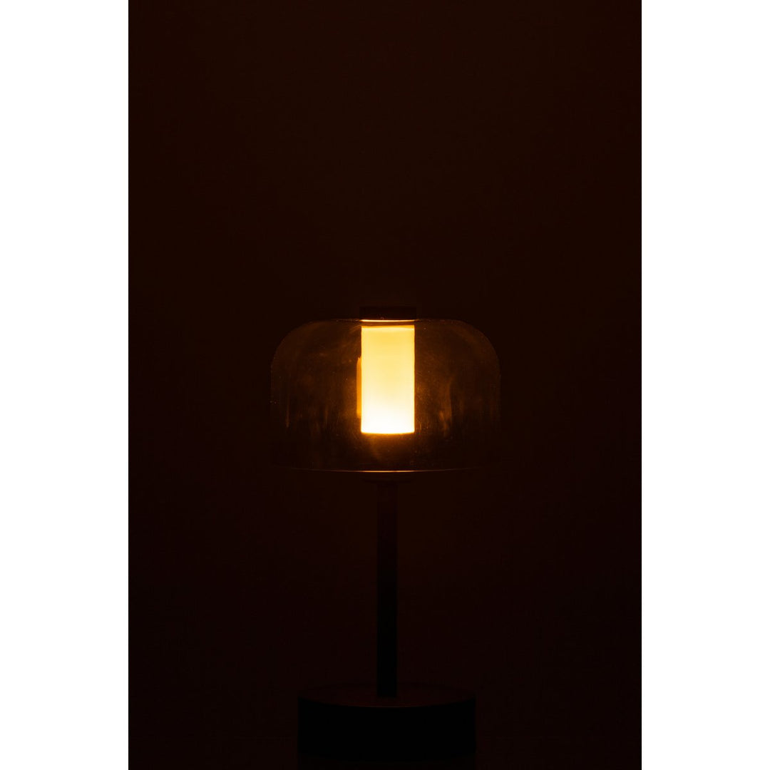 Lampe de table rechargeable Woa  métal noir