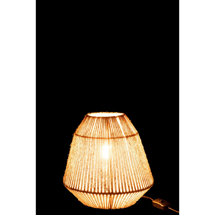 Lampe de table en Jute  Beige