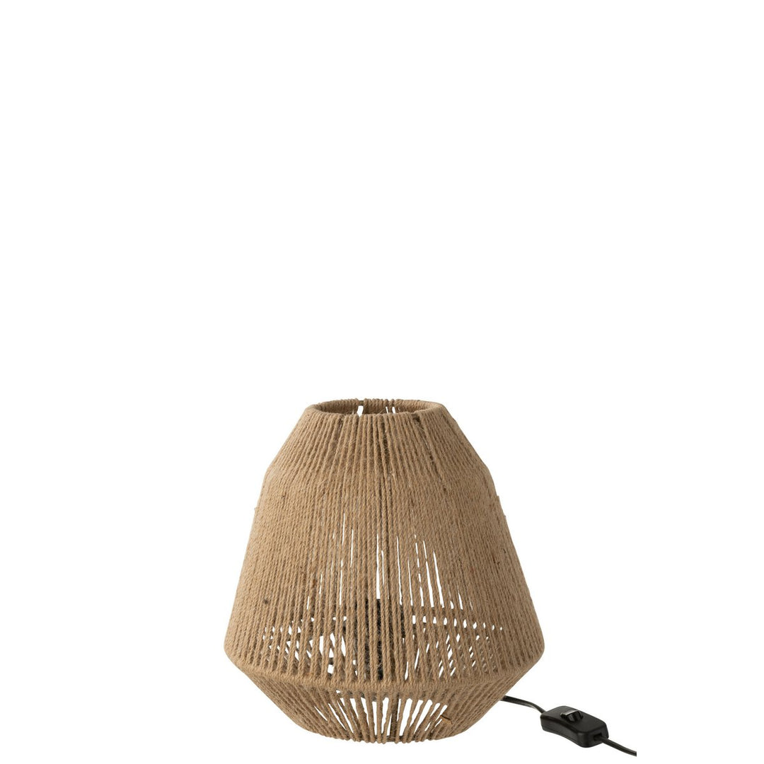 Lampe de table en Jute  Beige