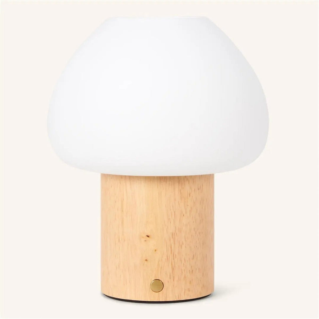 Lampe en bois marron clair  rechargeable 6