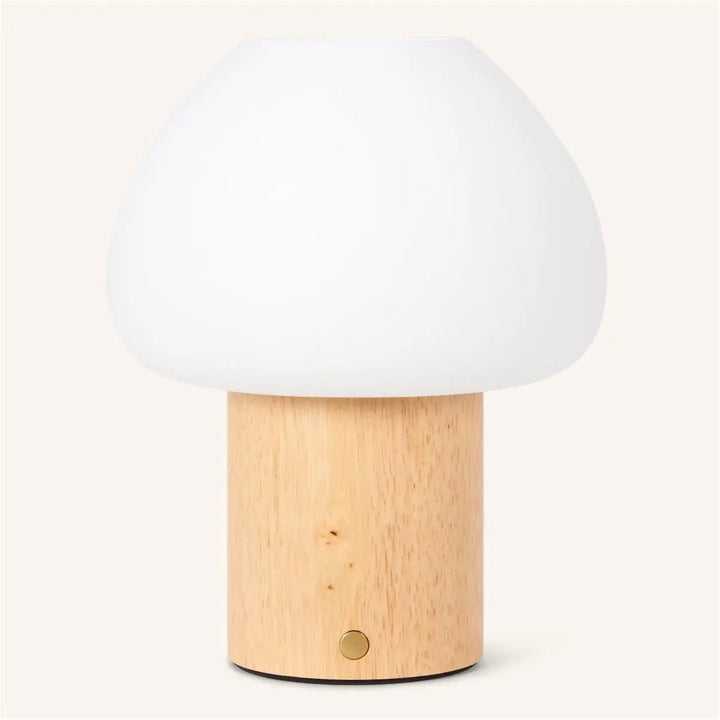 Lampe en bois marron clair  rechargeable 6