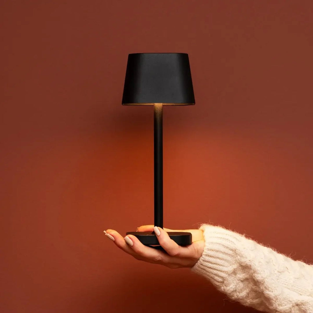 Lampe sans fil rechargeable noir pour horeca, evevement, maison, cadeaux