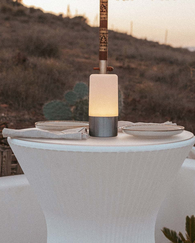 Set MAIA Gris – 9 lampes de table rechargeables sans fil + station de charge
