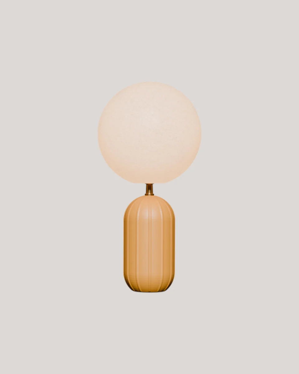Lampe solaire et recahrgeable monica moutarde opaque