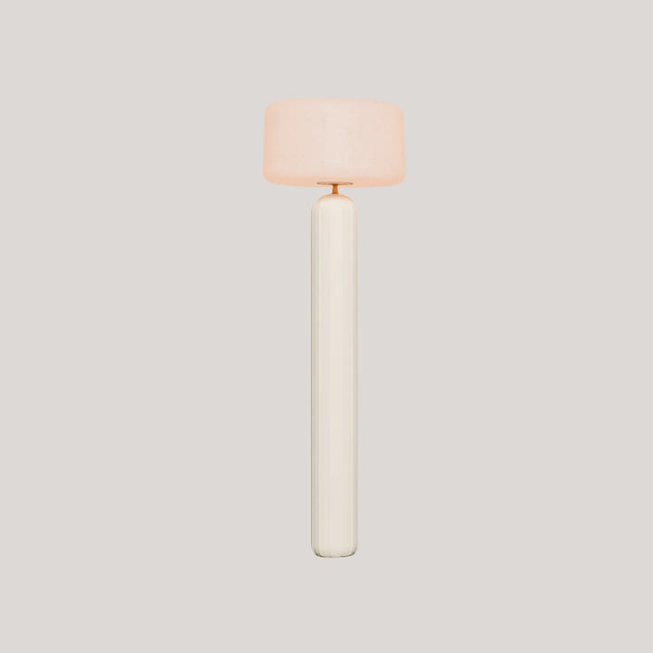 lampadaire phoebe beige opaque sans fil pour exterieur
