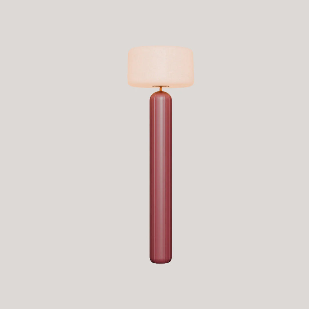 Lampadaire sans fil rechargeable bordeaux phoebe pour exterier