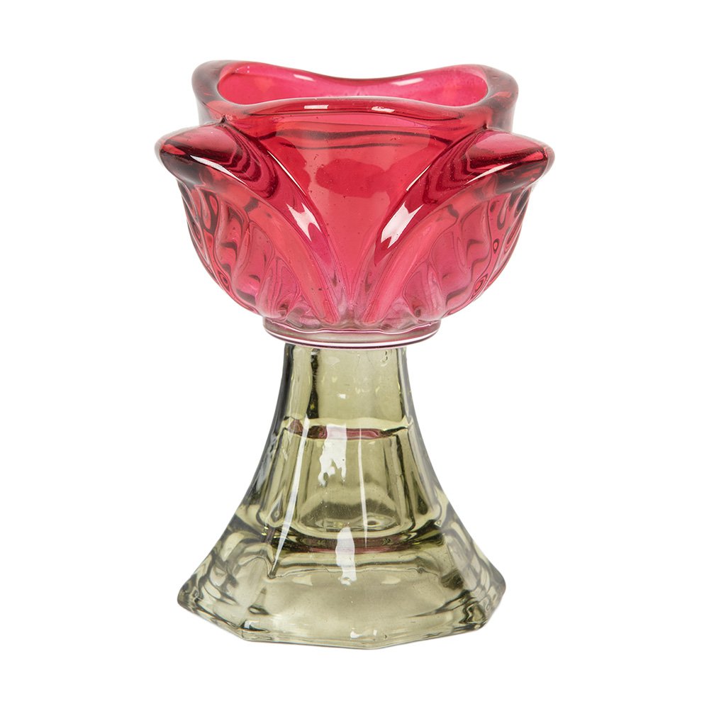 PHOTOPHORES EN VERRE ROSE