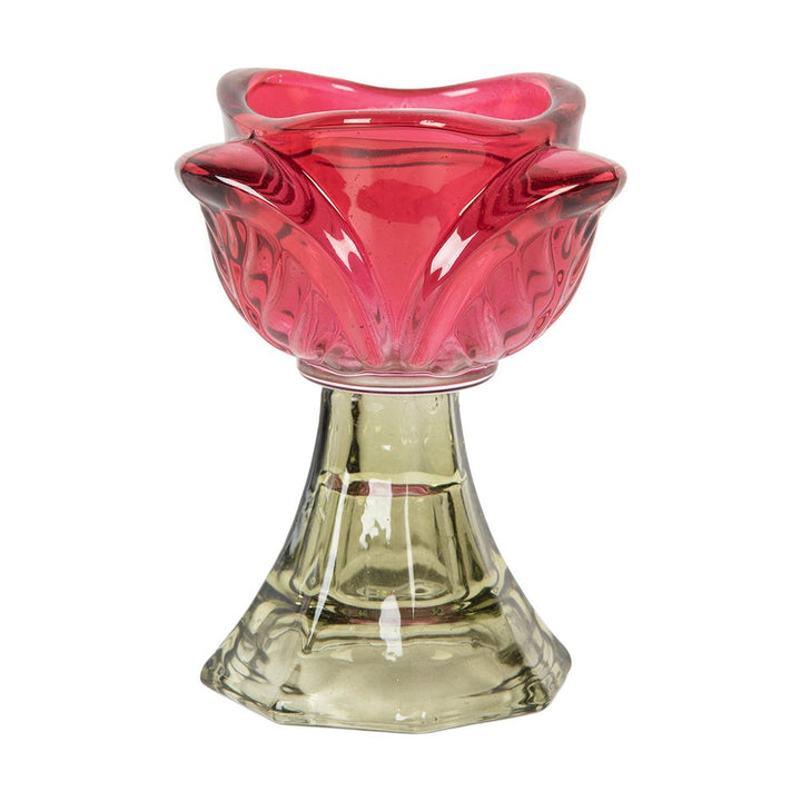 PHOTOPHORES EN VERRE ROSE