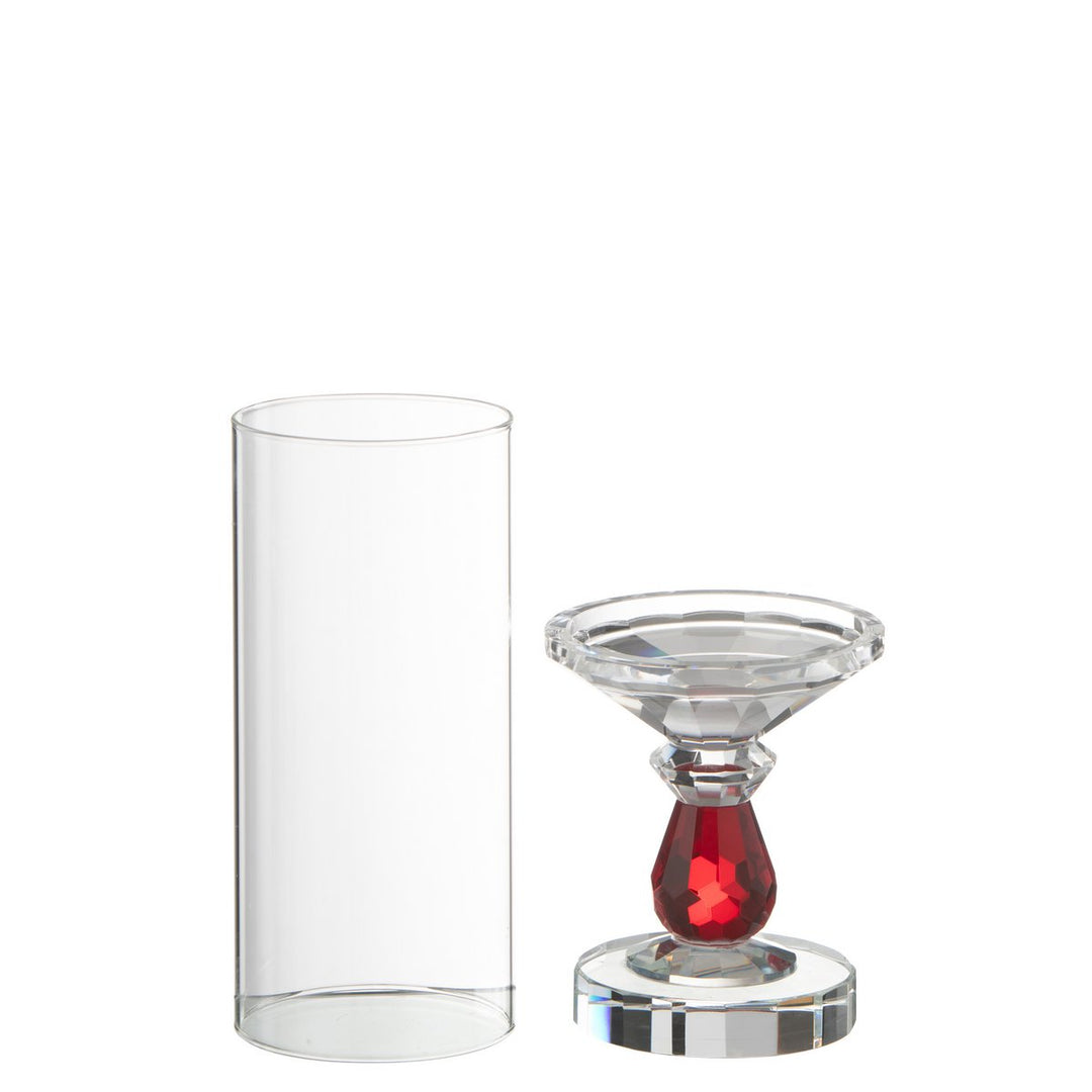 Photophore Crystal Rouge/Transparent 