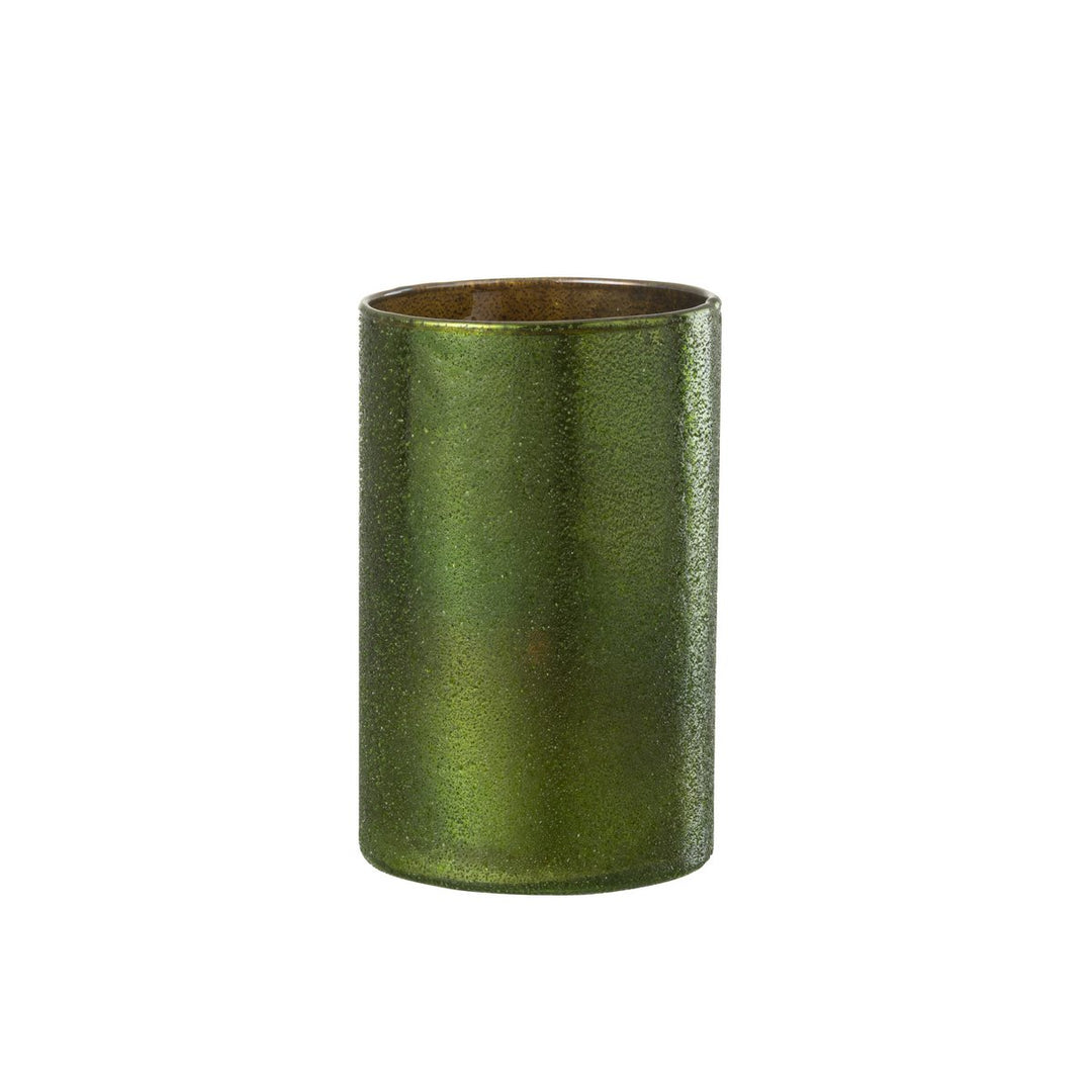 Photophore Miroir Vert en Verre pour les fetes