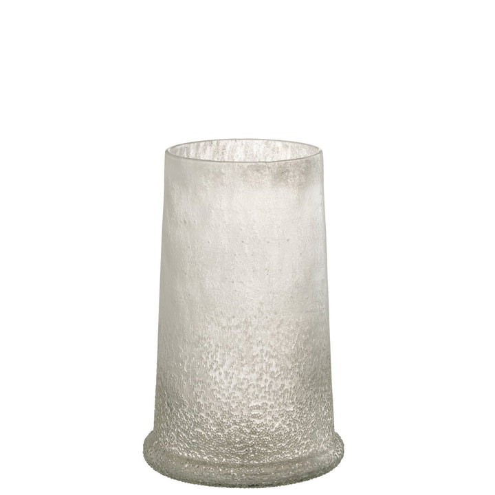 Photophore Sucre Verre Blanc 