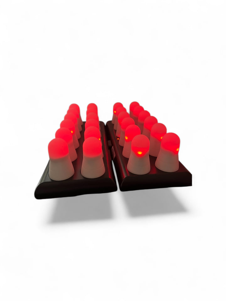 Set of  12 Super Bright Rechargeable LED Candles 