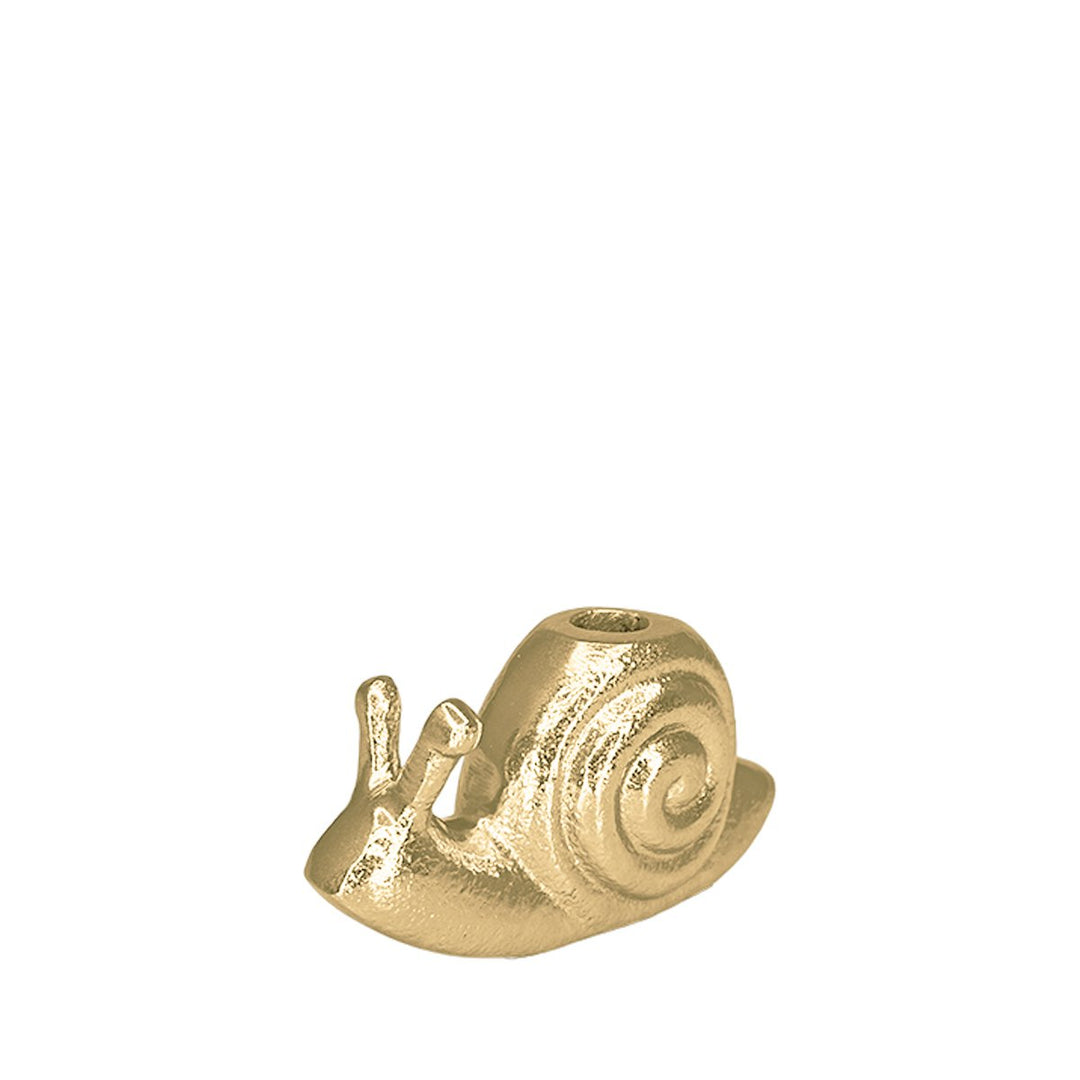 Piques apéritif escargot dorés - lot de 6