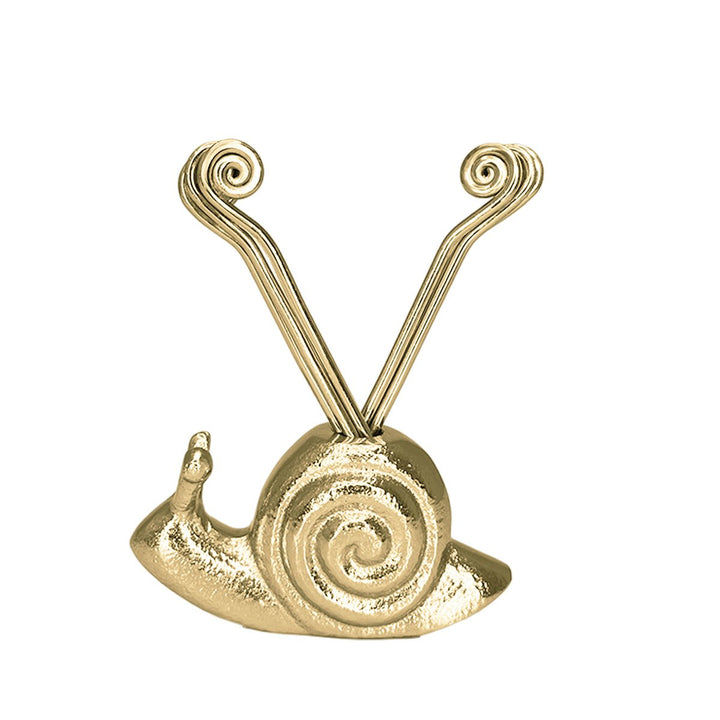 Piques apéritif escargot dorés - lot de 6