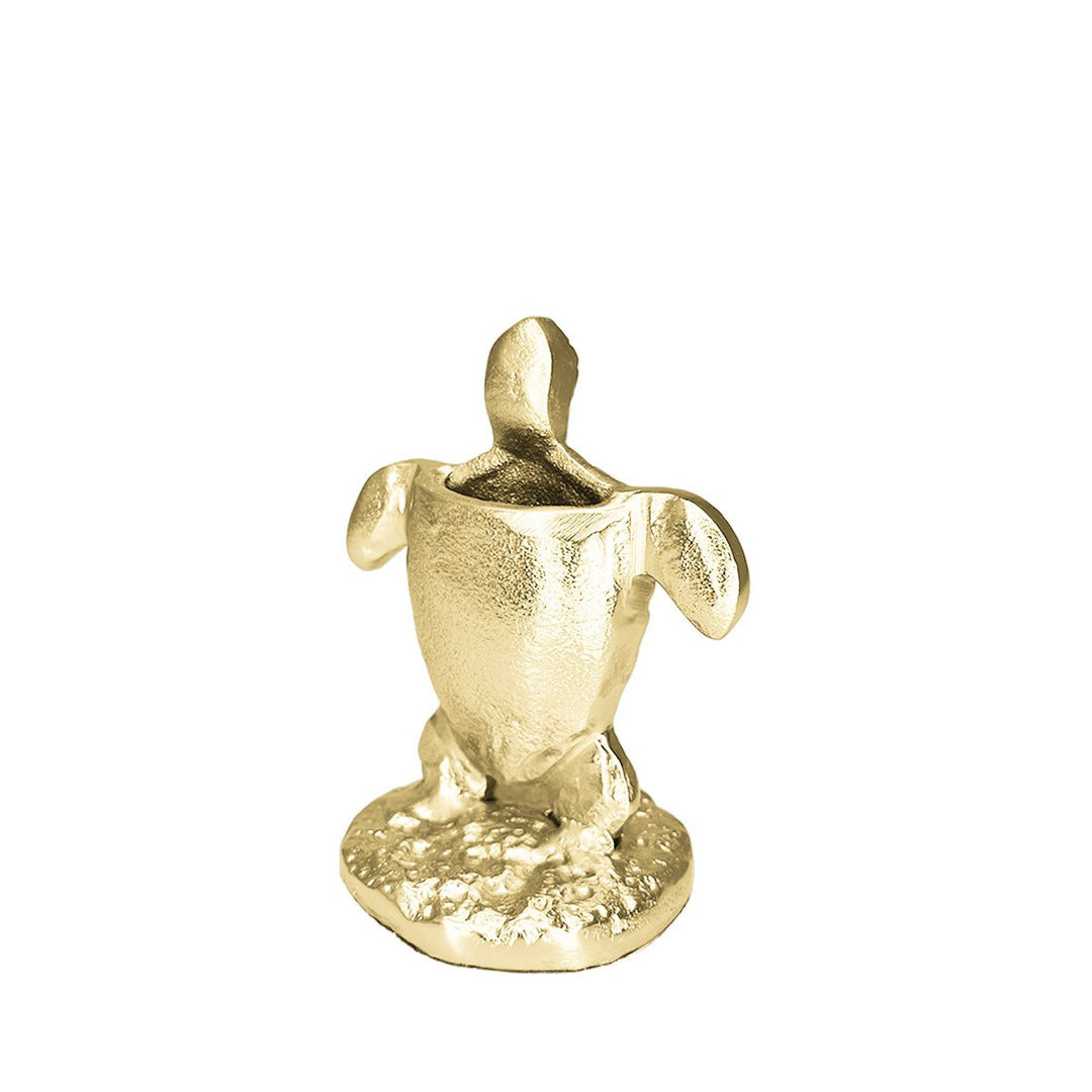 Piques apéritif tortue dorés - lot de 6