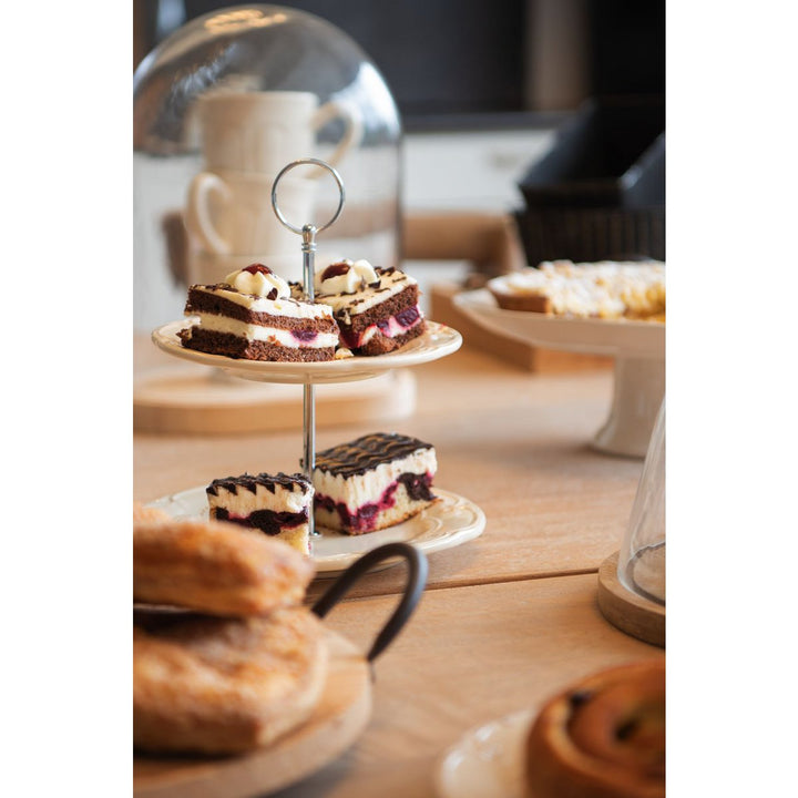 Présentoir à gateaux  dessert deux plateaux
