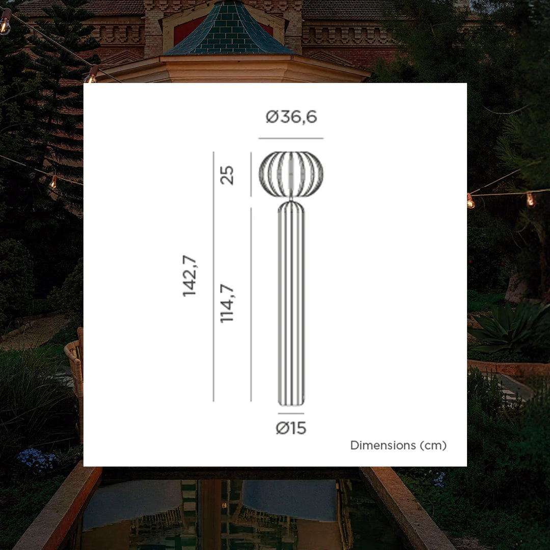Lampadaire solaire   Rachel 145 rechargeable sans fil