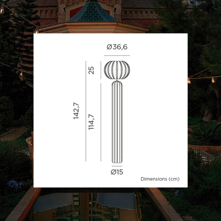 Lampadaire solaire   Rachel 145 rechargeable sans fil