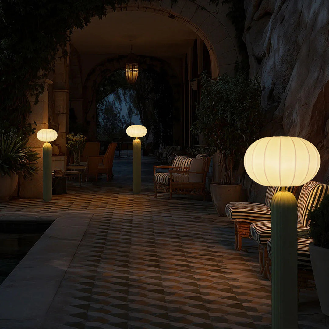 Lampadaire Art deco sans fil olive
