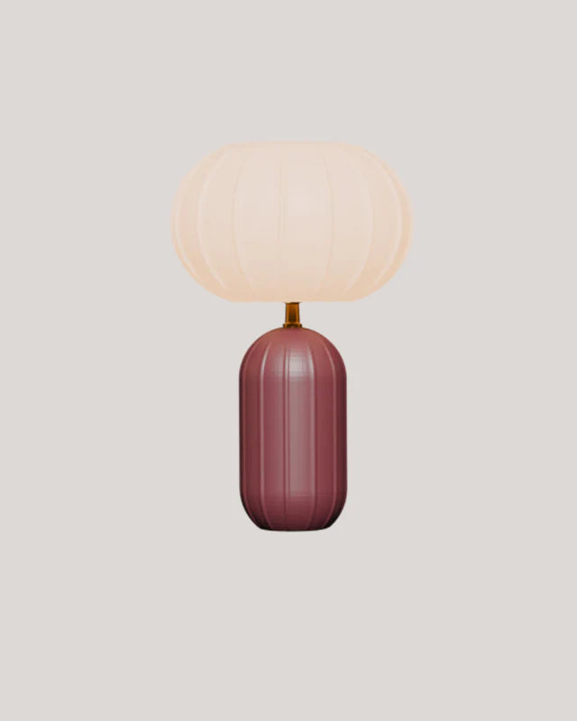 lampe art déco solaire et rechargeable  pour extérieur et intérieur - couleur bordeaux