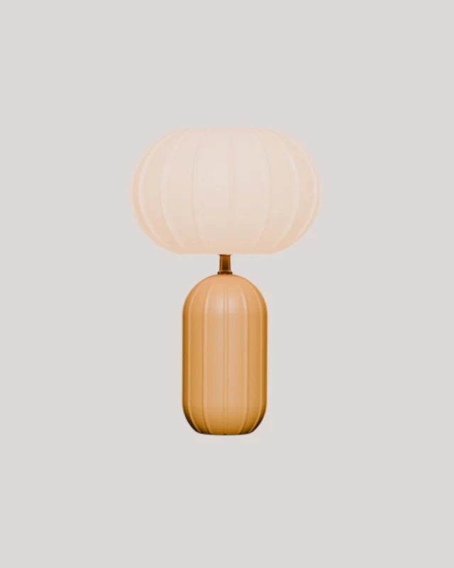 lampe art déco solaire et rechargeable  pour extérieur et intérieur -couleur moutarde