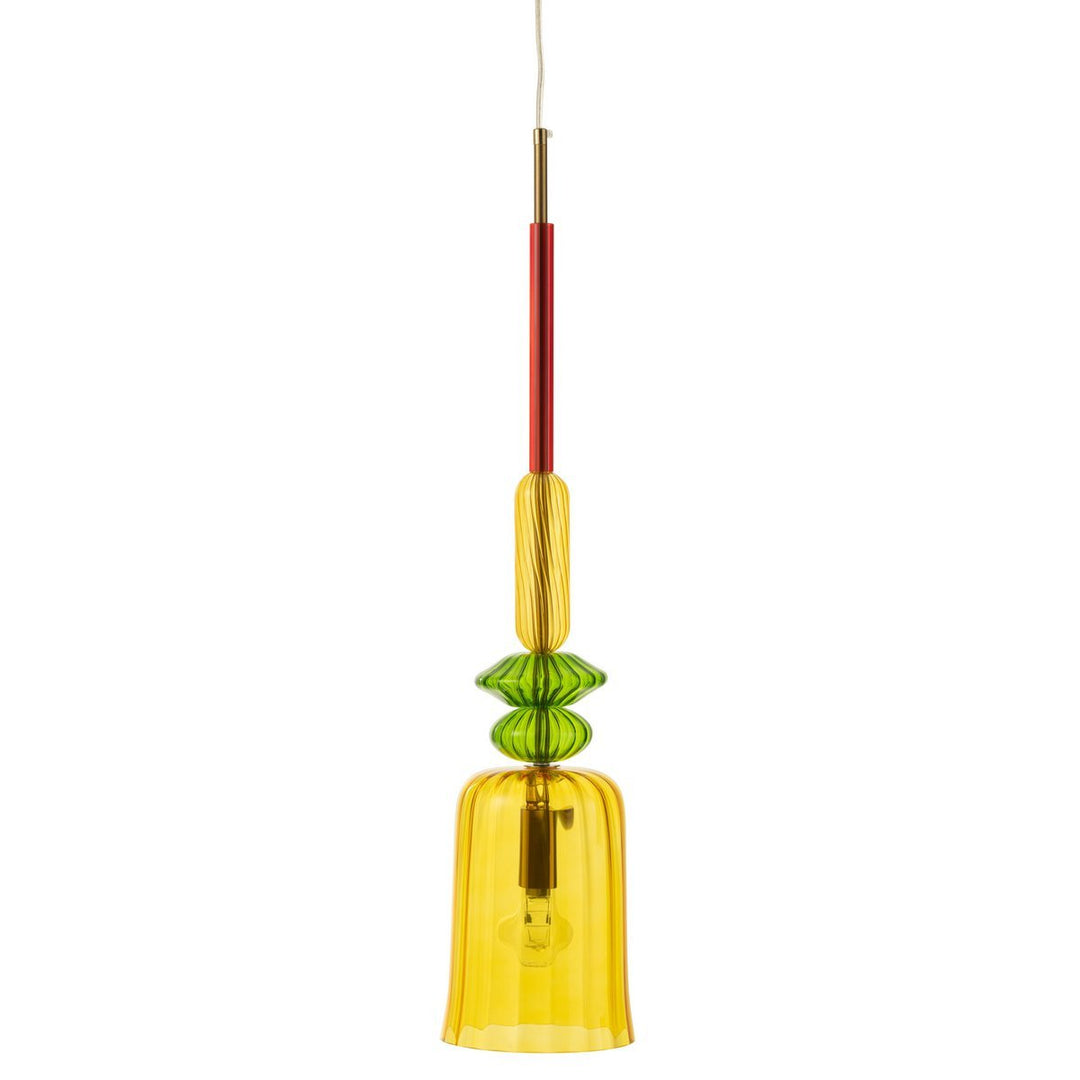 SUSPENSION LAMPE  ZOE EN VERRE COLORE