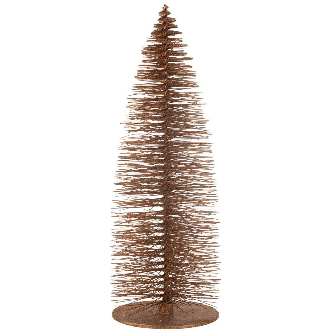 Sapin De Noël Décoratif Paillettes Bois Brun Extra Grand
