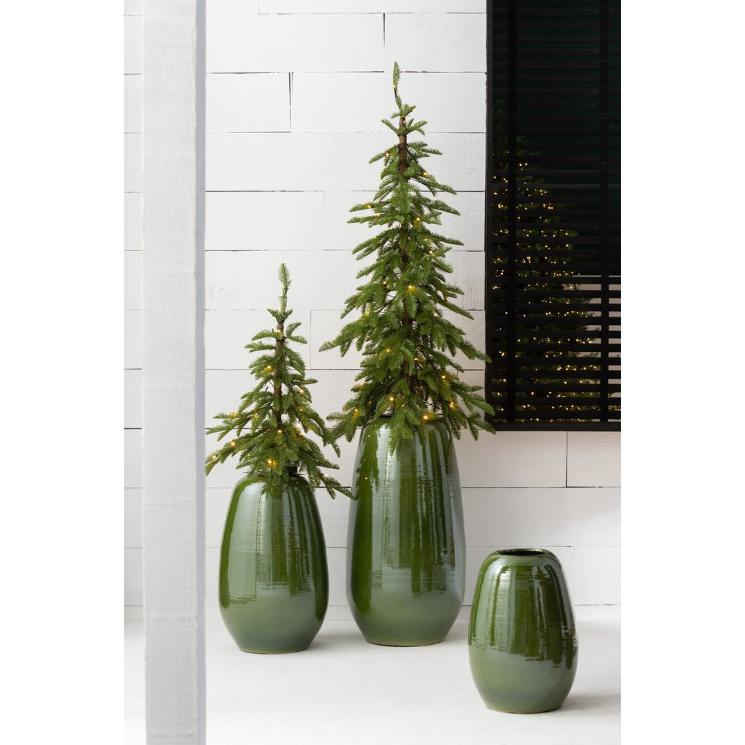 Sapin de Noël Artificiel  LED Vert H145 cm