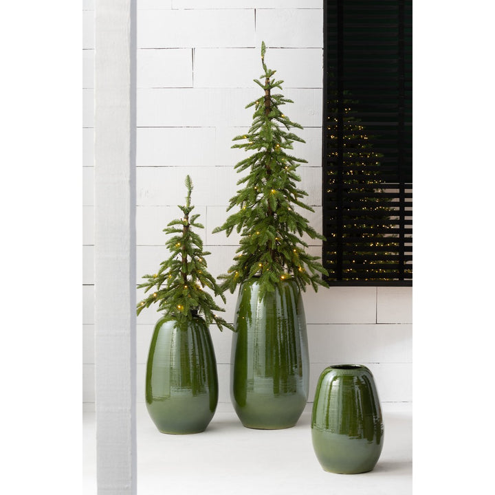 Sapin de Noël Artificiel  LED Vert H145 cm