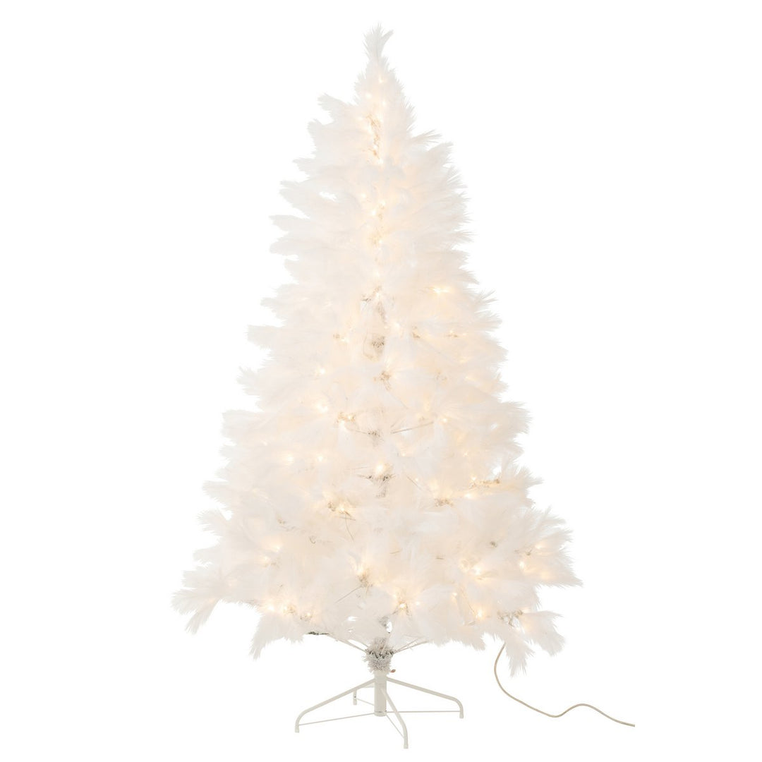 Sapin de Noël Pampa Métal Blanc avec 400 LED