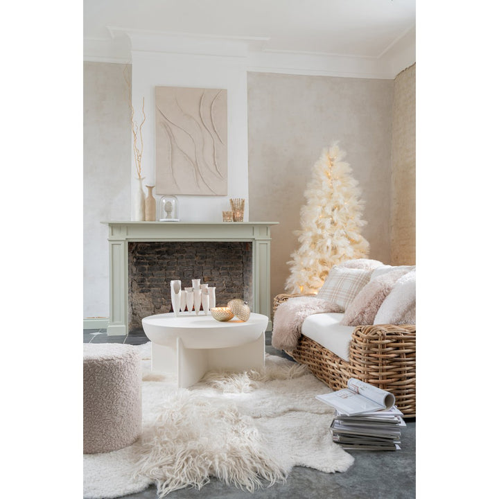 Sapin de Noël Pampa Métal Écru avec 400 LED noel