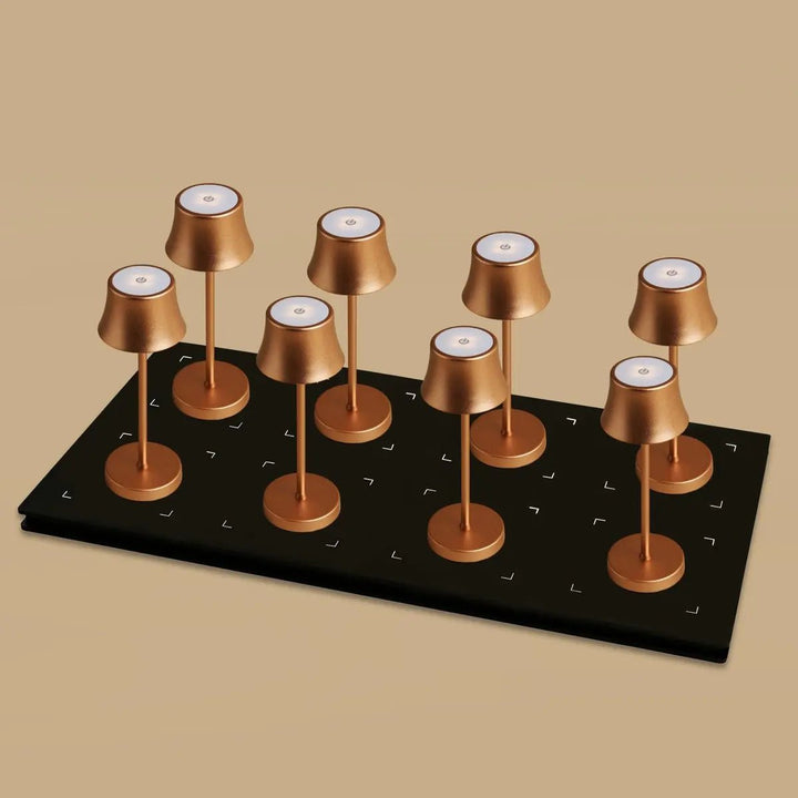 Set Professional-8 Mini lampes Cuivre/Copper & 1 Multi-chargeur  Qi