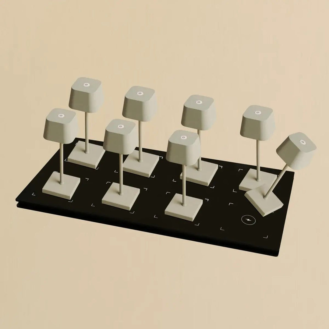Set Professional - 8 Mini Gris Ombré & 1 station de charge Qi horeca