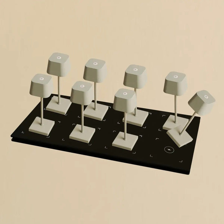 Set Professional - 8 Mini Gris Ombré & 1 station de charge Qi horeca