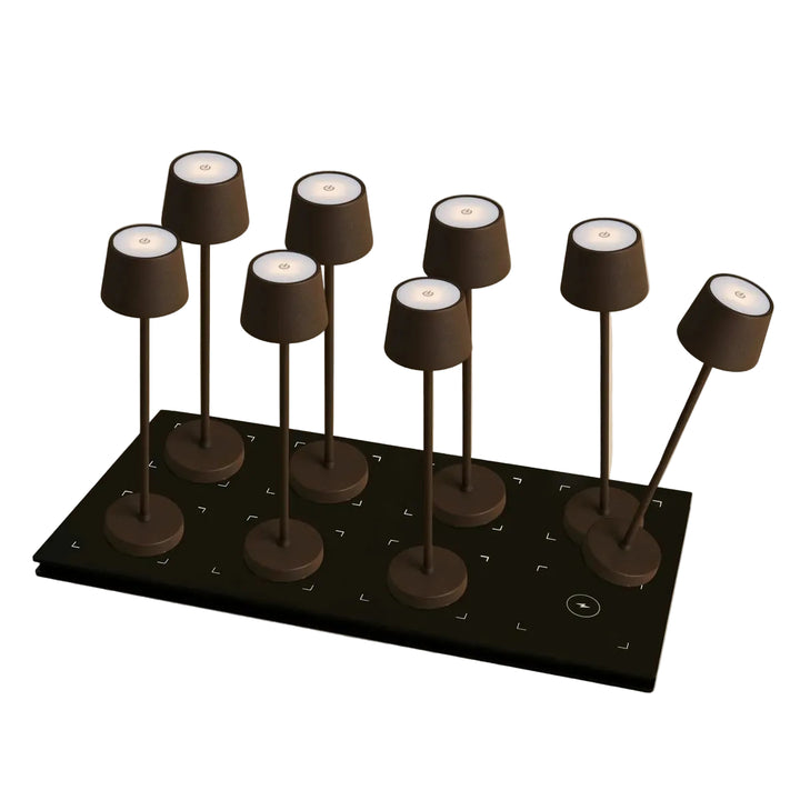 Set Professional Horeca Lampes de table  Mocha Brown + Multi chargeur