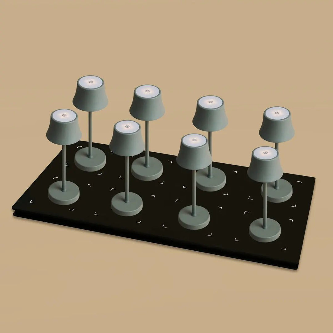 Set Professionnel-8 lampes Gris souris & Multi-Chargeur Qi