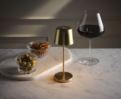 Set de 15 Lampes Rechargeables sans fil Bermuda Micro  H21 cm -Champagne