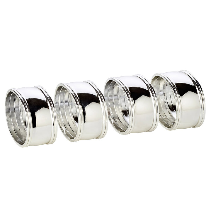 Set de 4 ronds de serviette -Nickel