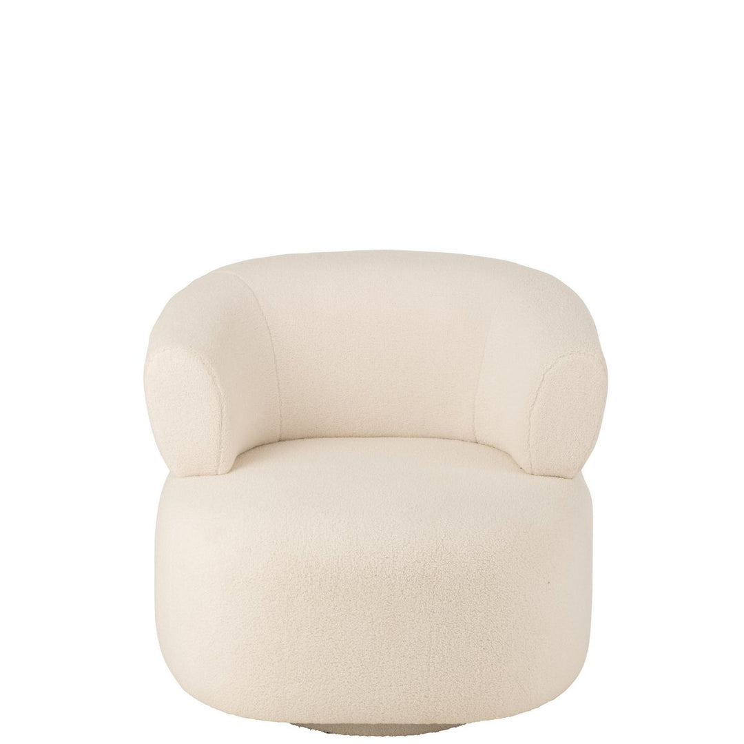 Siège Lounge  en Mousse & Tissu Blanc- Super Cozy