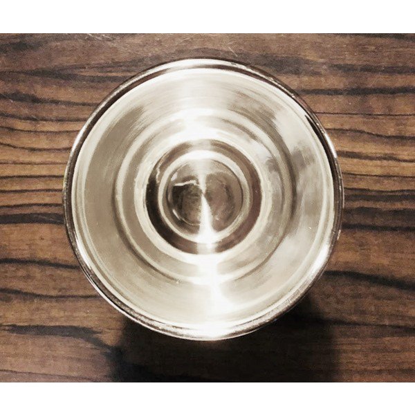 Tasse à boire en forme de cône plaqué argent