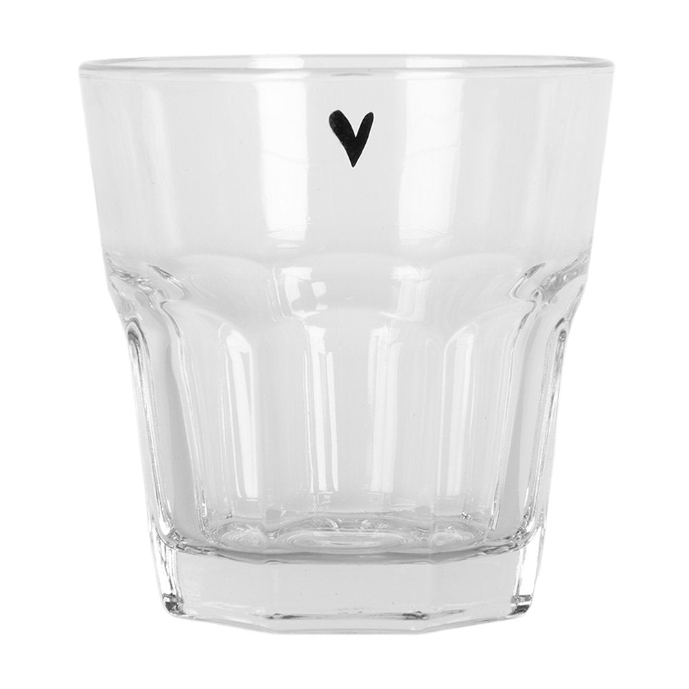 Verre à Eau   -Motif Cœur - 200 ml 