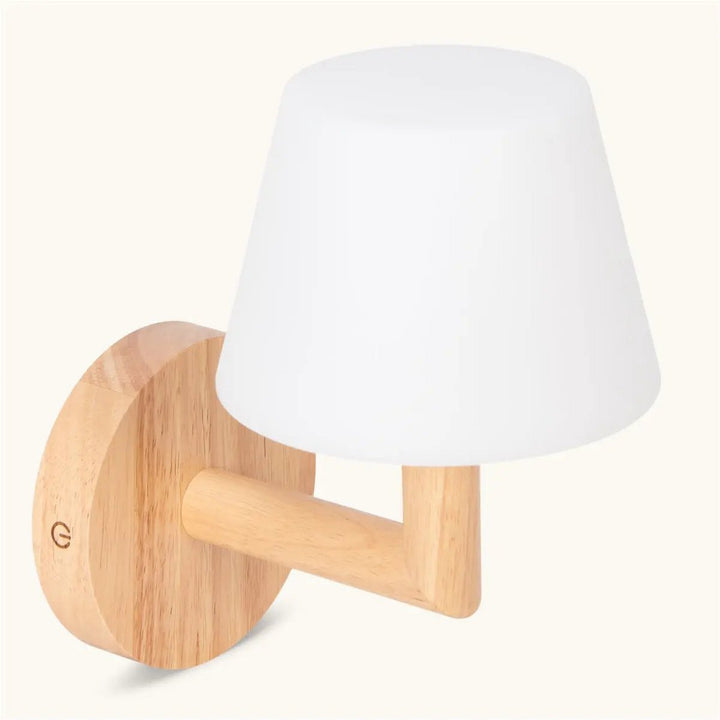 applique murale led rechargeable sans fil bois clair