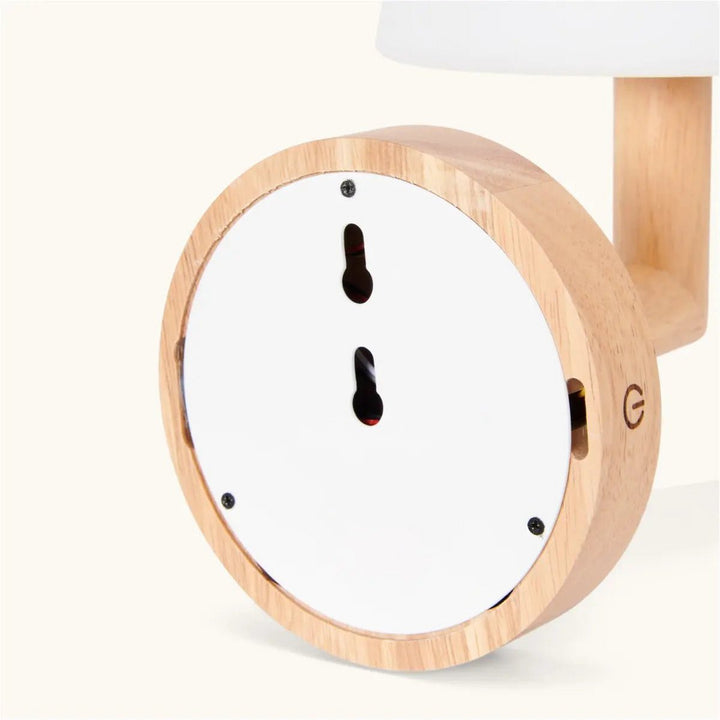 applique murale led rechargeable sans fil bois claire
