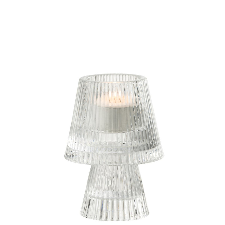bougeoir Chapeau Verre Transparent